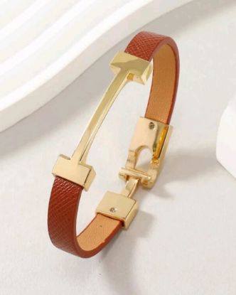 Picture of Leather Bangle (Brown)