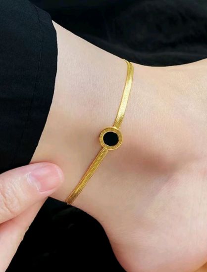 Picture of Roman Numerals Stainless Steel Bracelet/Ankle Chain