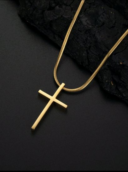 Picture of Unisex Cylindrical Cross Necklace 