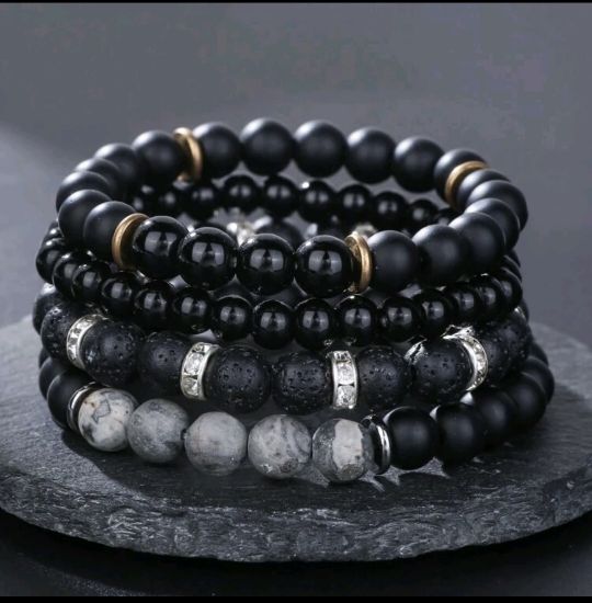 Picture of 4pcs Beaded Stack Bracelets