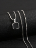 Picture of BLK Pendant Silver Necklace 